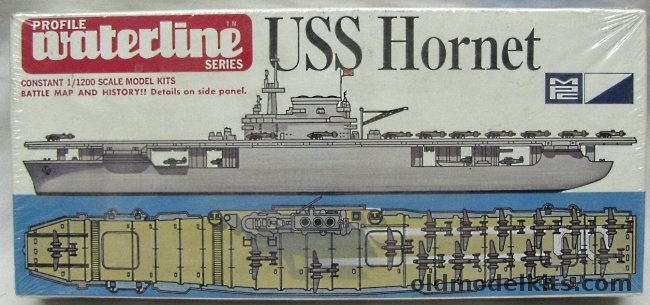 MPC 1/1200 USS Hornet CV-9 Aircraft Carrier - Profile Waterline Series, 2-4004-110 plastic model kit